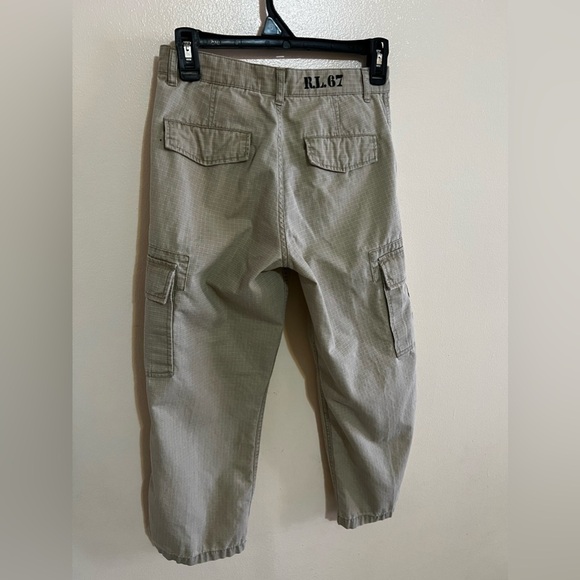 Kids Polo Ralph Lauren Pants Brown Cotton Drawstring Button Fly Size S(8) - Picture 3 of 16